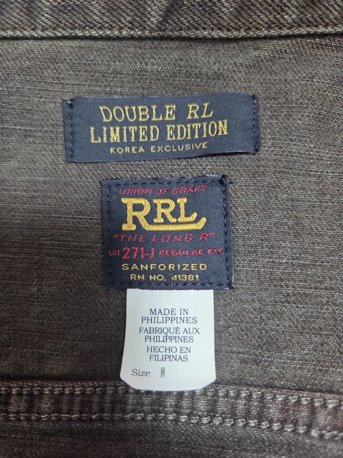 M] RRL 코리아 익스클루시브 lot271 데님 자켓 상품이미지3