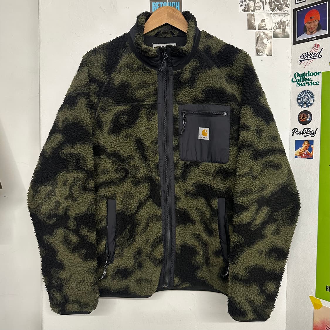 칼하트 WIP 카모 플리스 집업 상품이미지1