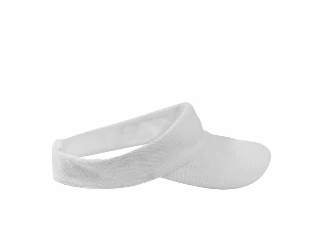 샤넬 여성 CC 로고 코코 비치 코튼 드릴 썬바이저 썬캡 모자 화이트 상품이미지5