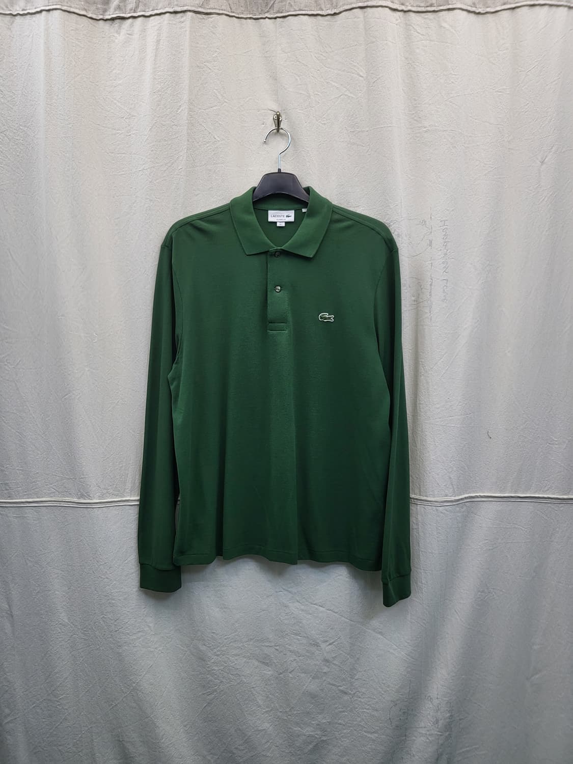 라코스테 녹색 긴팔 폴로티셔츠 상품이미지1