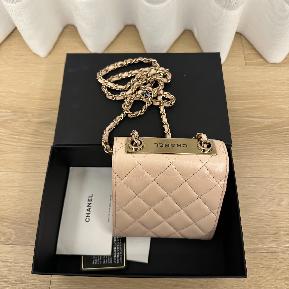 샤넬 트렌디cc 미니 핑크베이지 상품이미지2