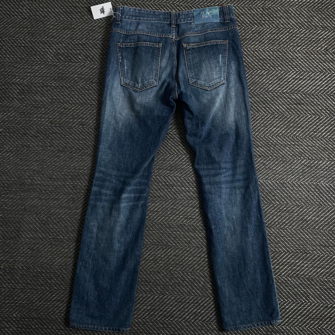 플랙 워싱 데님 스트레이트 팬츠o 3657 상품이미지4