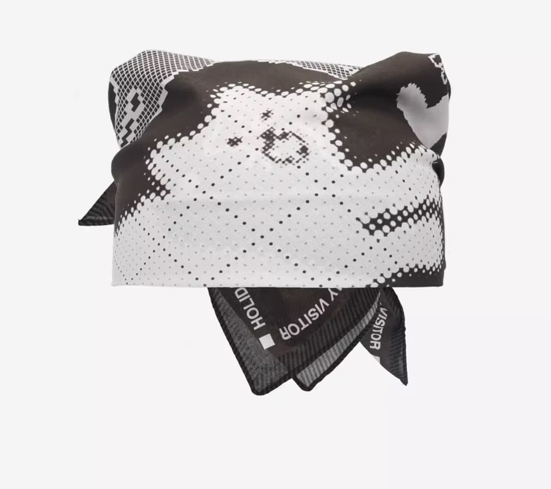 [새상품]도트 고양이 반나다 스카프 브라운 상품이미지2