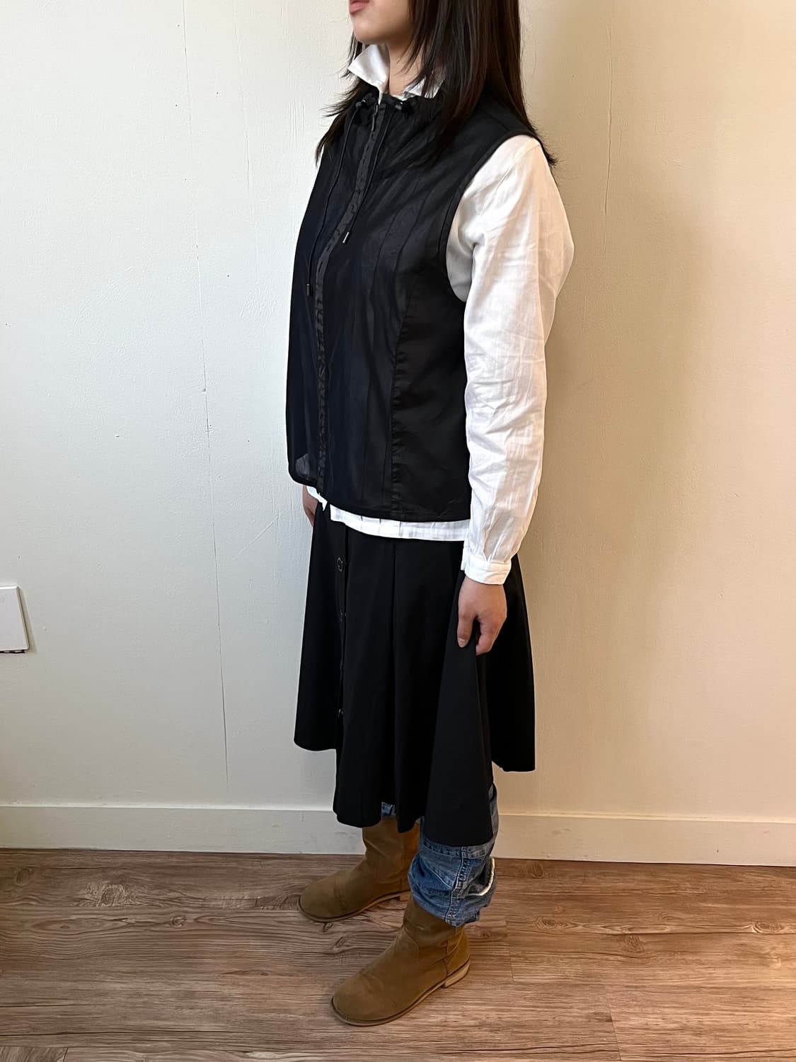 JIZZO 시스루 vest 상품이미지8