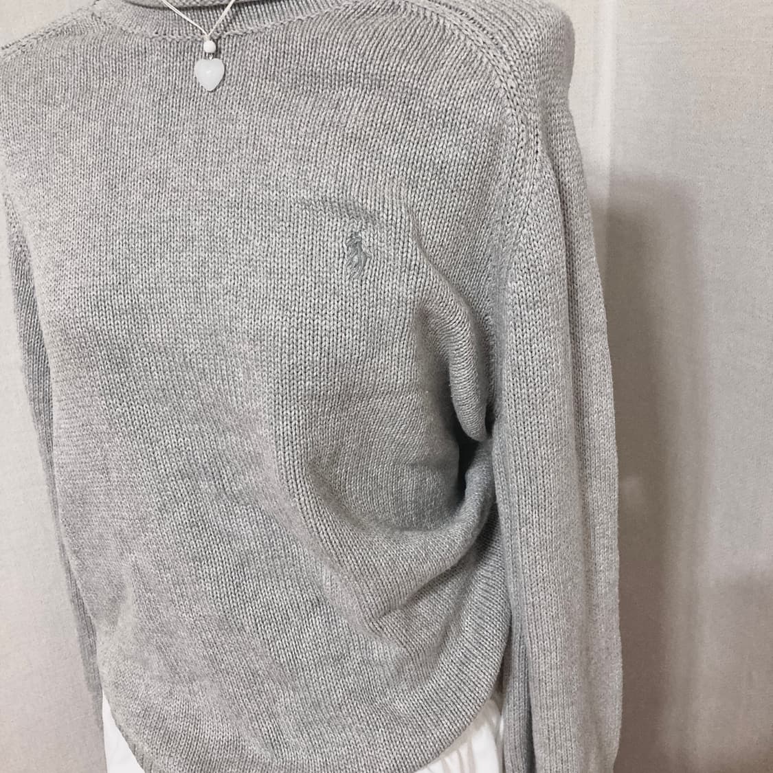 폴로 그레이 니트 M 상품이미지2