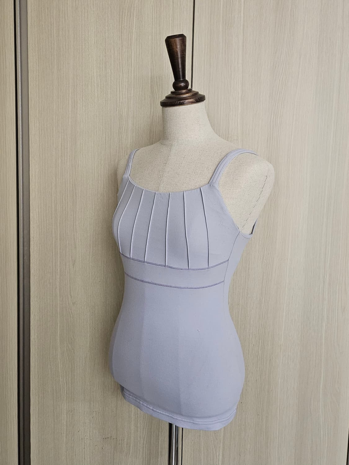 뮬라웨어 mulawear 볼륨 업 핀턱 롱탱크탑 (2 44~날씬55) 상품이미지5