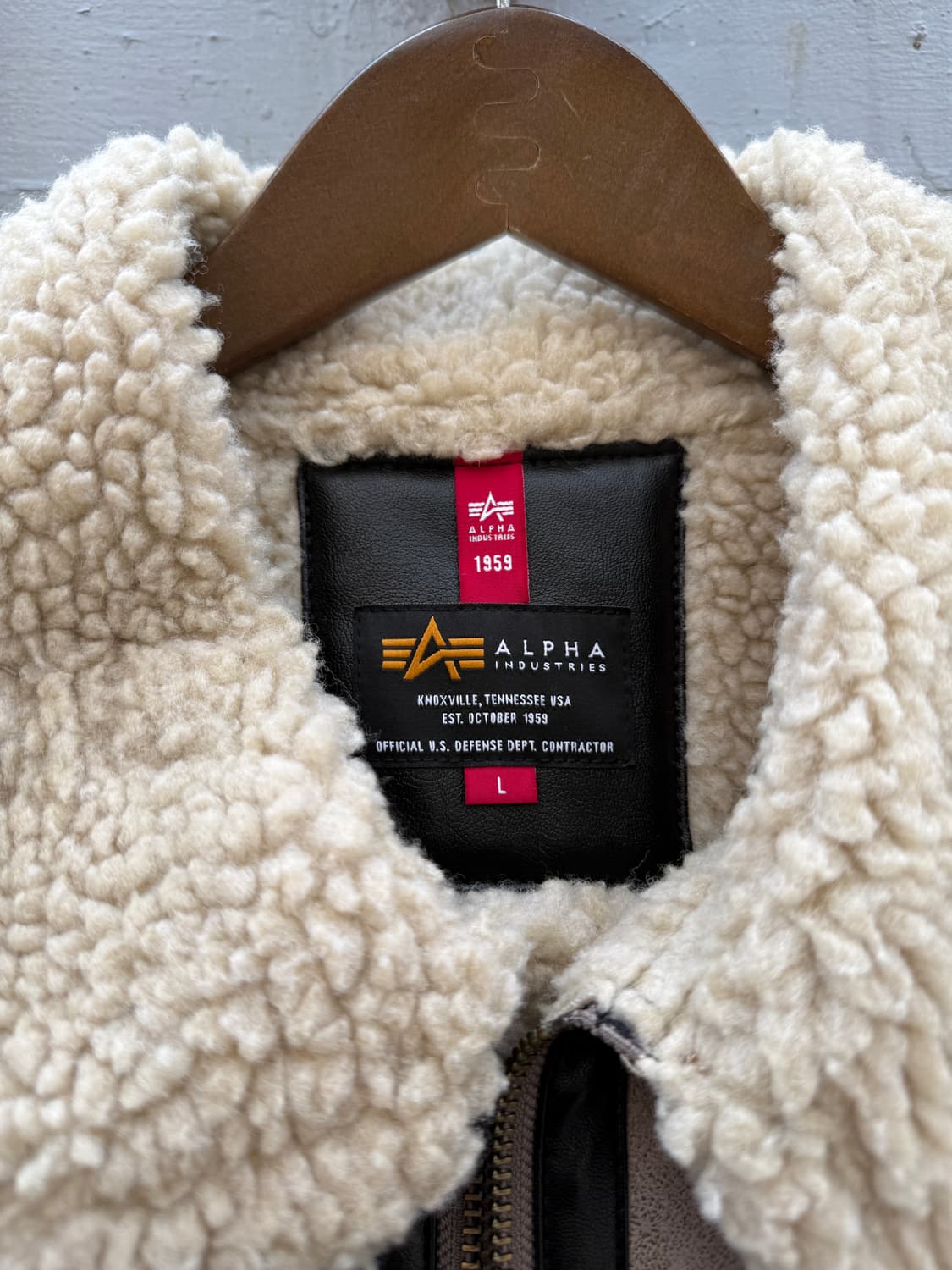 알파인더스트리 몽키타임 b-3 무스탕 L(2XL) 상품이미지3