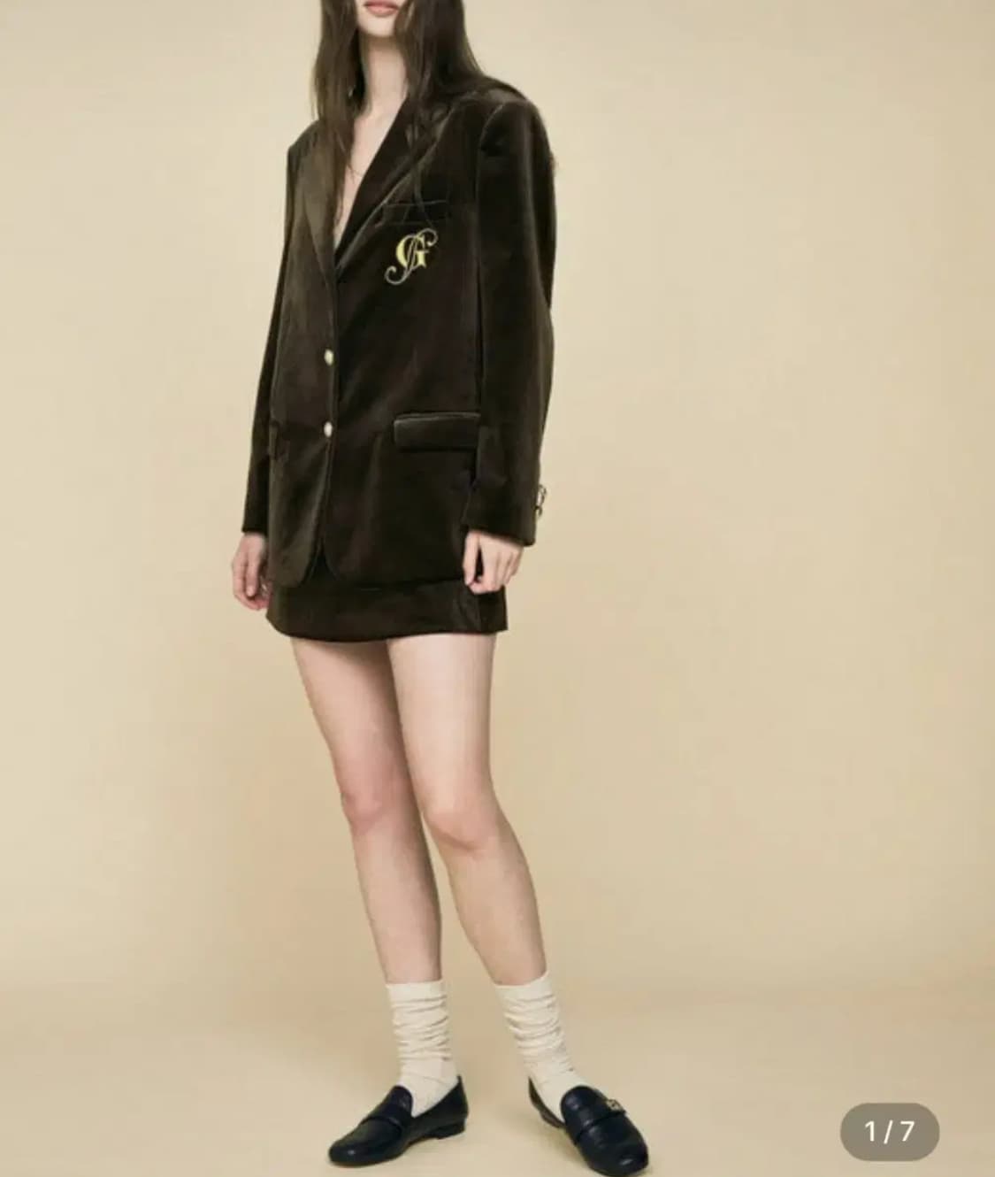 GLOWNY 글로니 PRIVATE LIBRARY JACKET-brown 상품이미지1