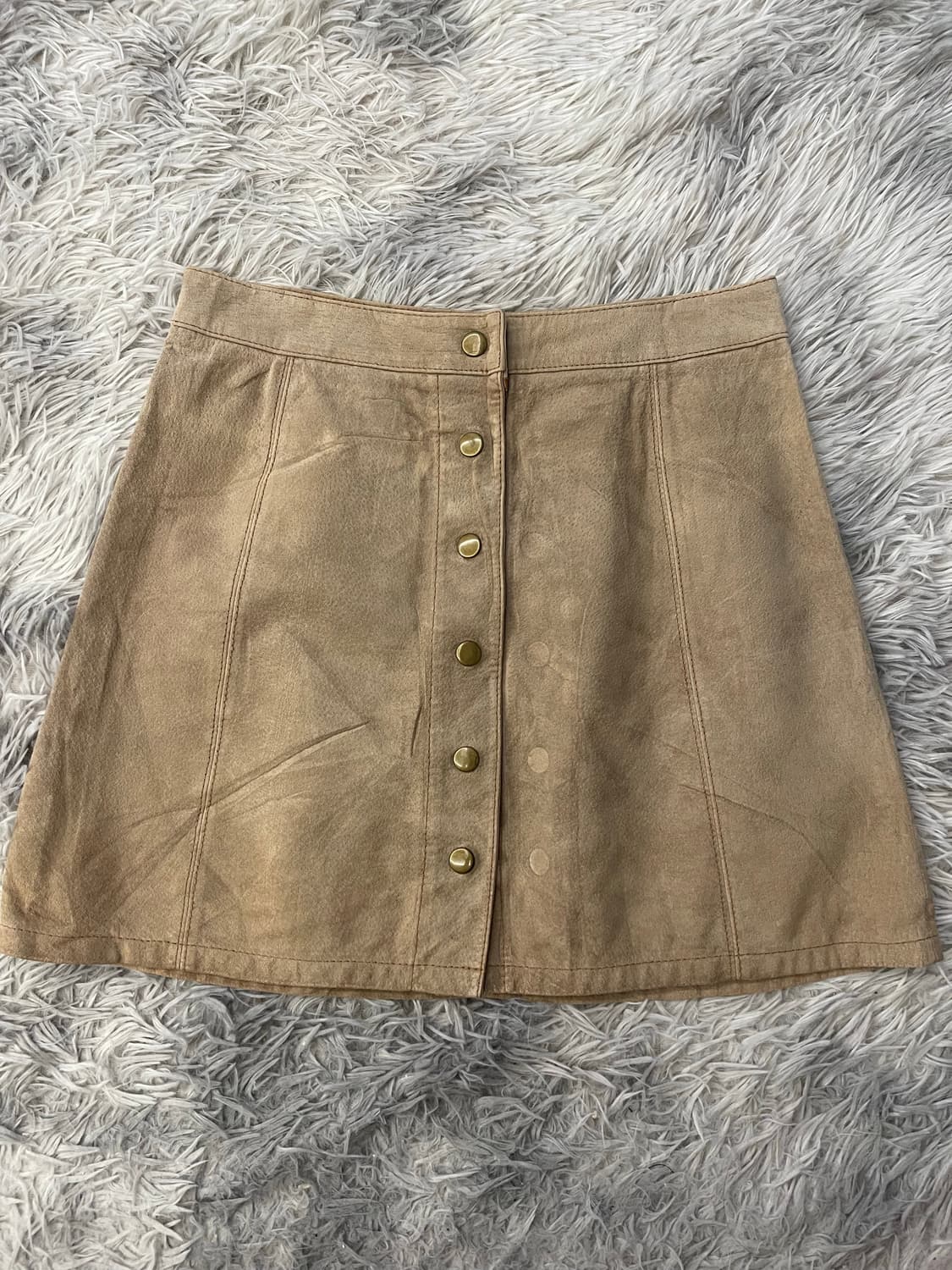 Stradivarius 리얼 스웨이드 미니스커트 S 상품이미지1