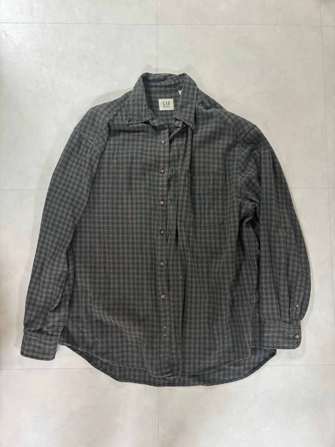 빈티지 GAP 체크셔츠 상품이미지1