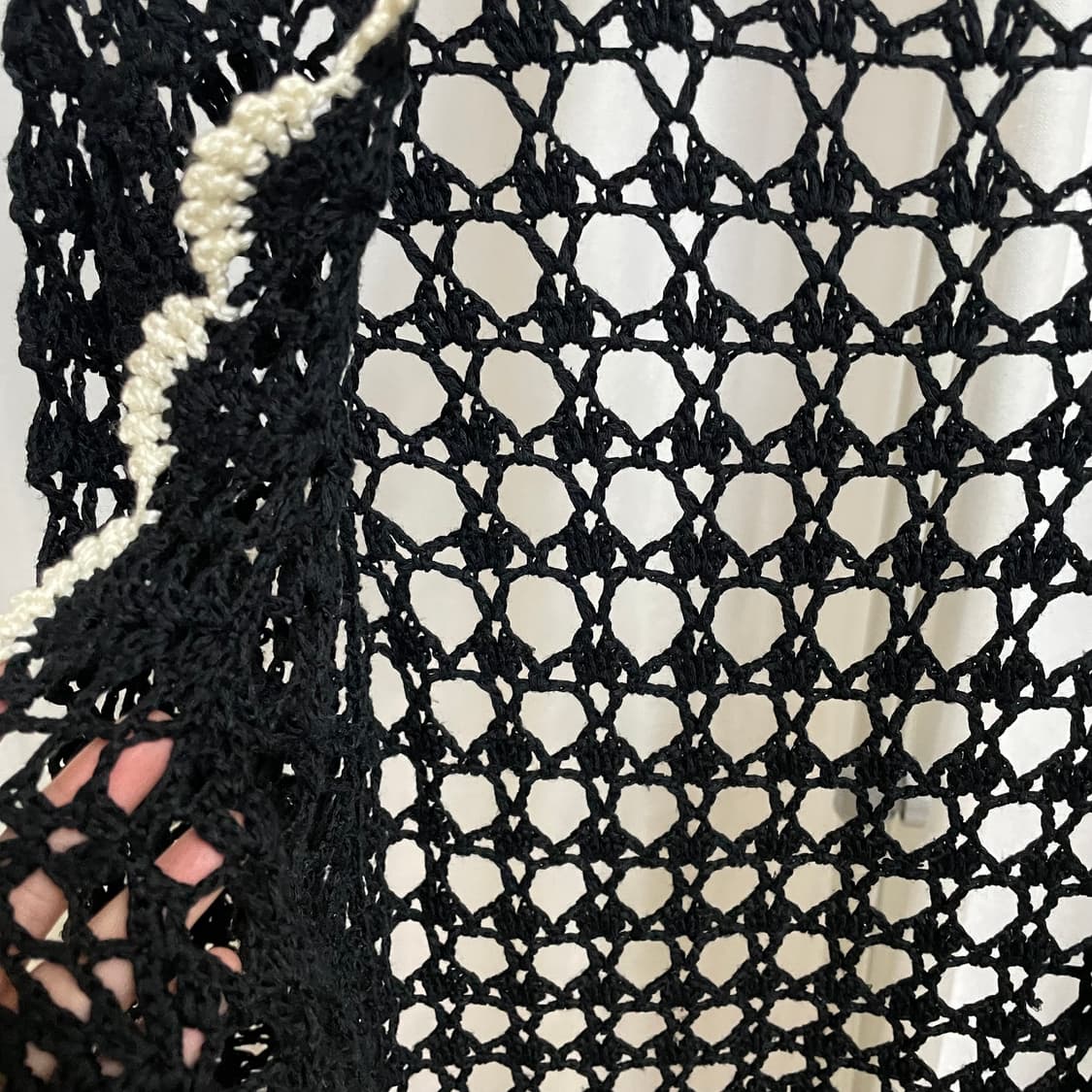 일본 빈티지 크롭 크로쉐 가디건 상품이미지6