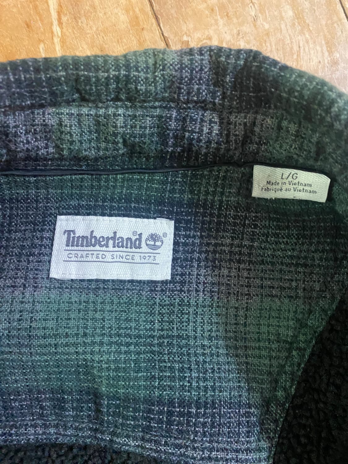 Timberland  브리티시 체크 아웃도어 쉘 셔츠 자켓 L 상품이미지4
