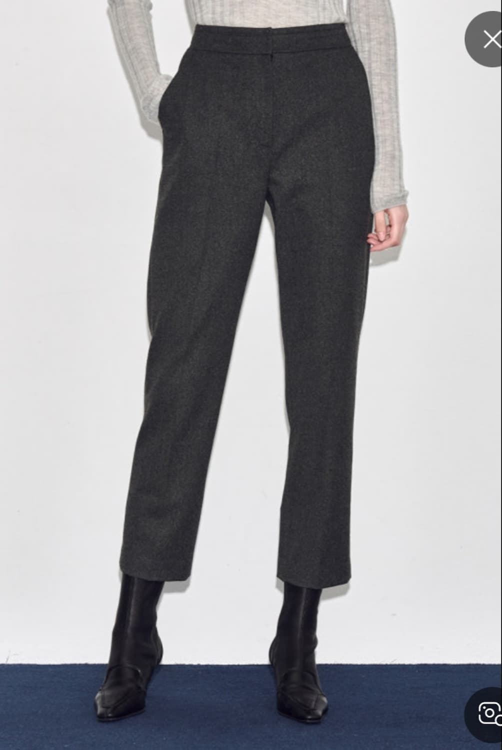 한섬 타임 2023 백밴딩 슬랙스 61-90사이즈 상품이미지1