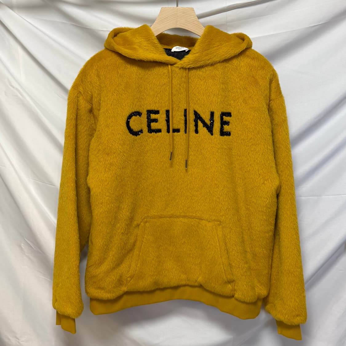 [S+급/L] 셀린느 글리터 로고 알파카 울 후드티 상품이미지1