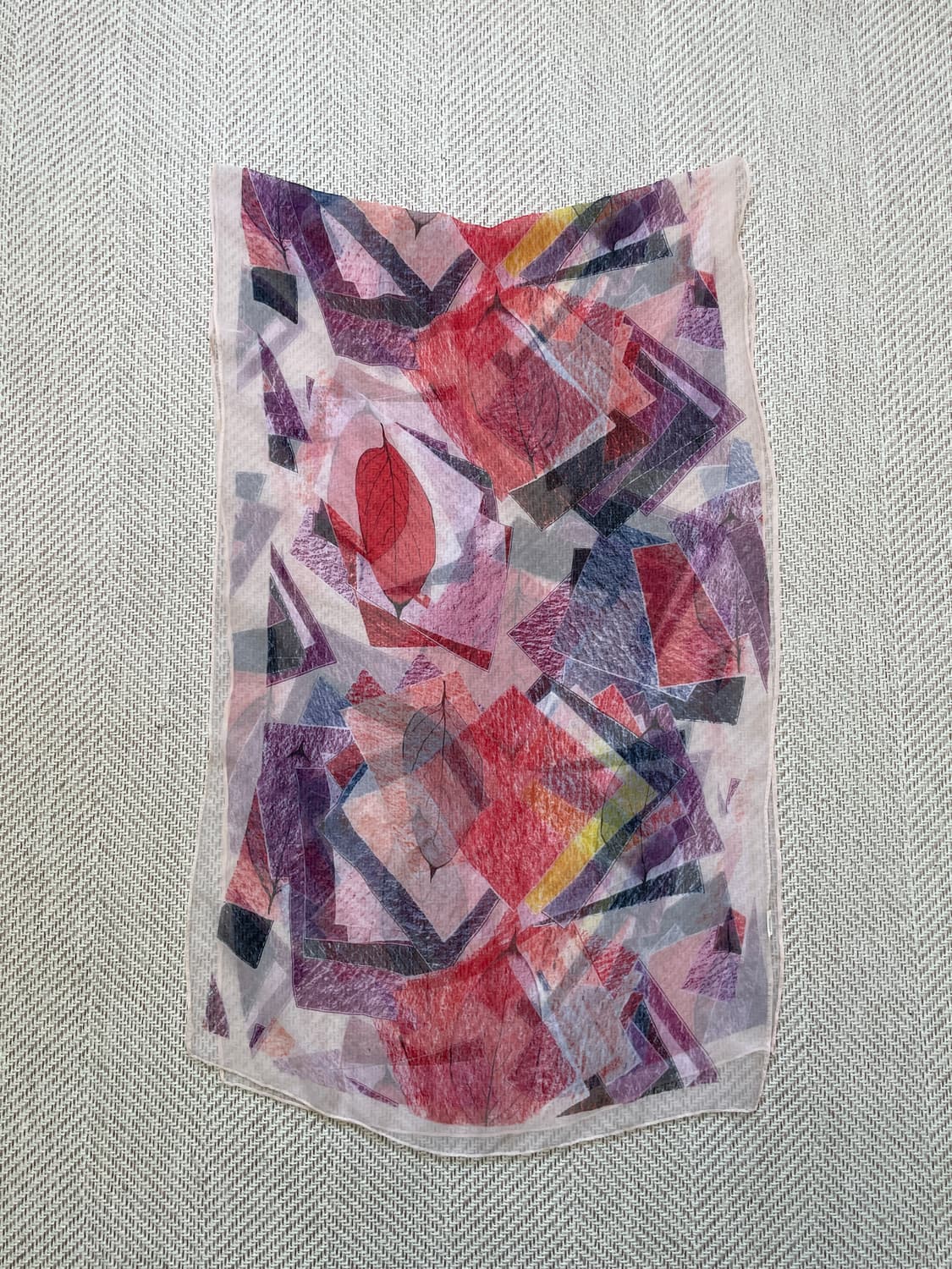 빈티지 실크 플로럴 스카프  상품이미지4