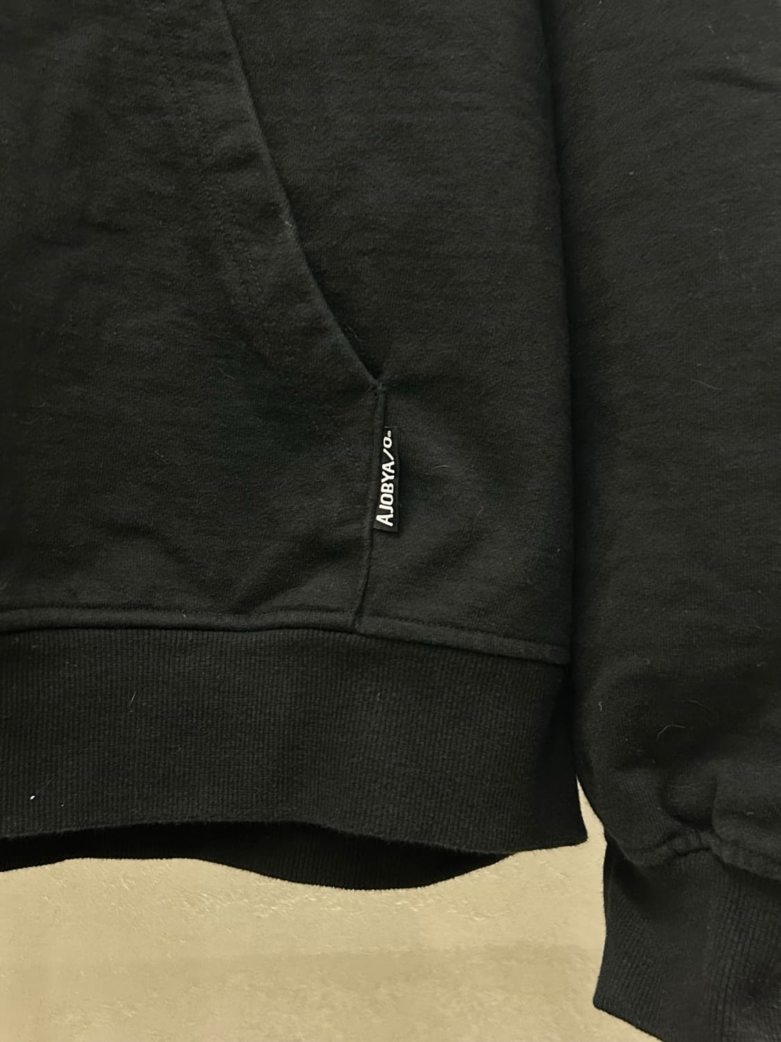 AJOBYAJO 블랙 후드티 상품이미지6