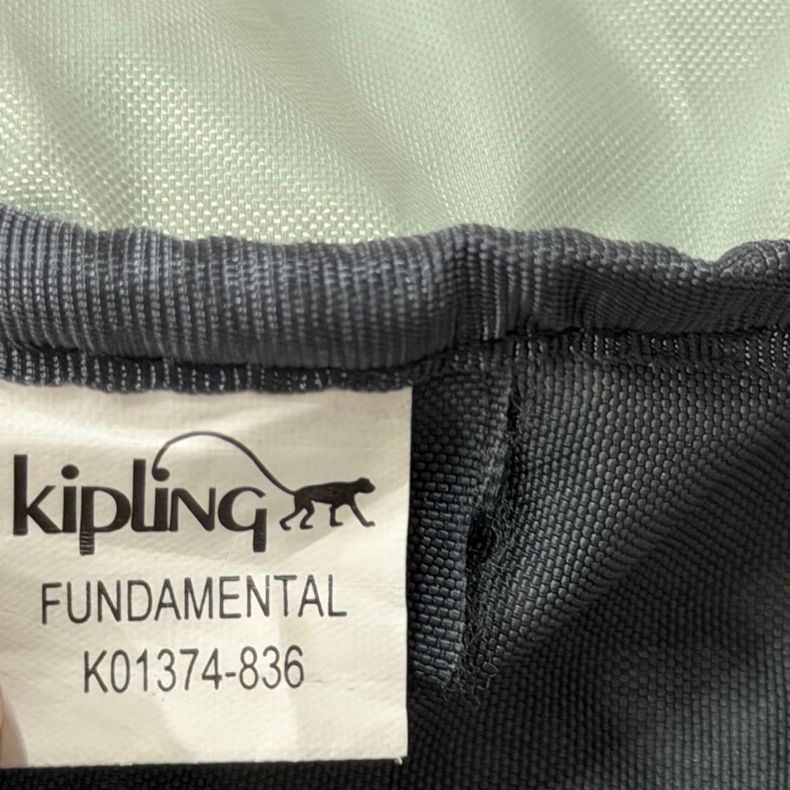 키플링 빈티지 Y2K 복조리 드로우 백팩 가방 블루그레이 상품이미지4