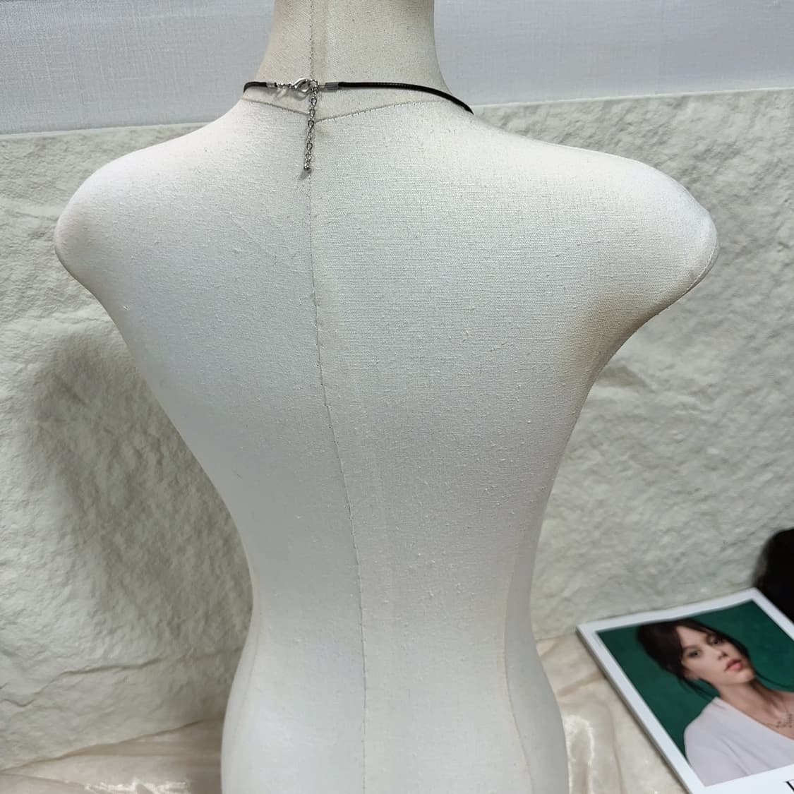 빈티지 미국 메탈 우드 목걸이 상품이미지3