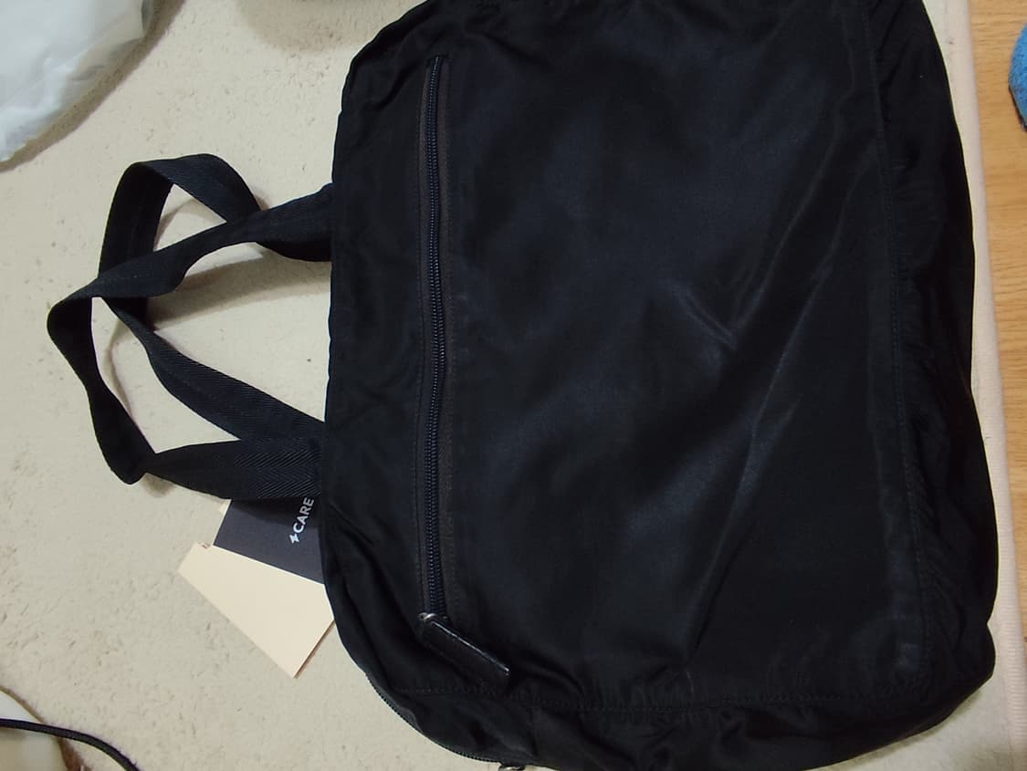 프라다 블랙 토트백 숄더 노트북 가방 상품이미지3