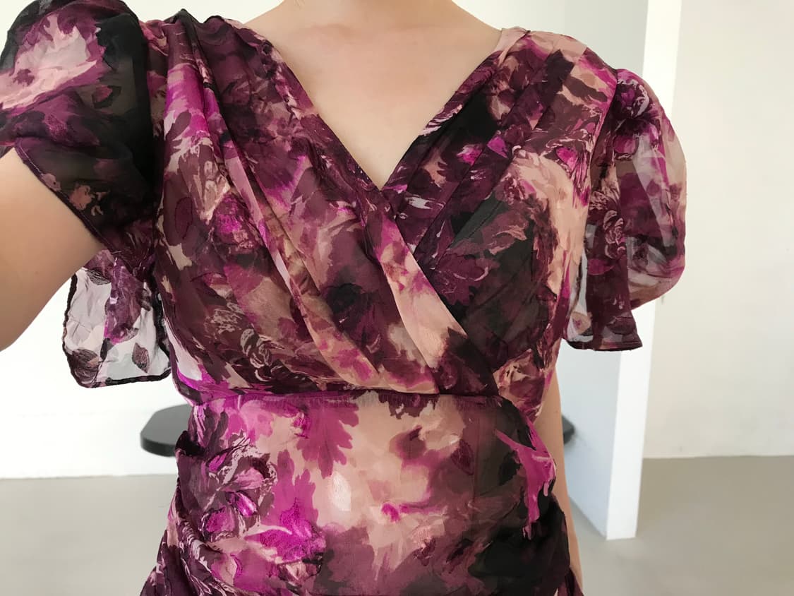 vintage drape shirring one-piece 상품이미지2