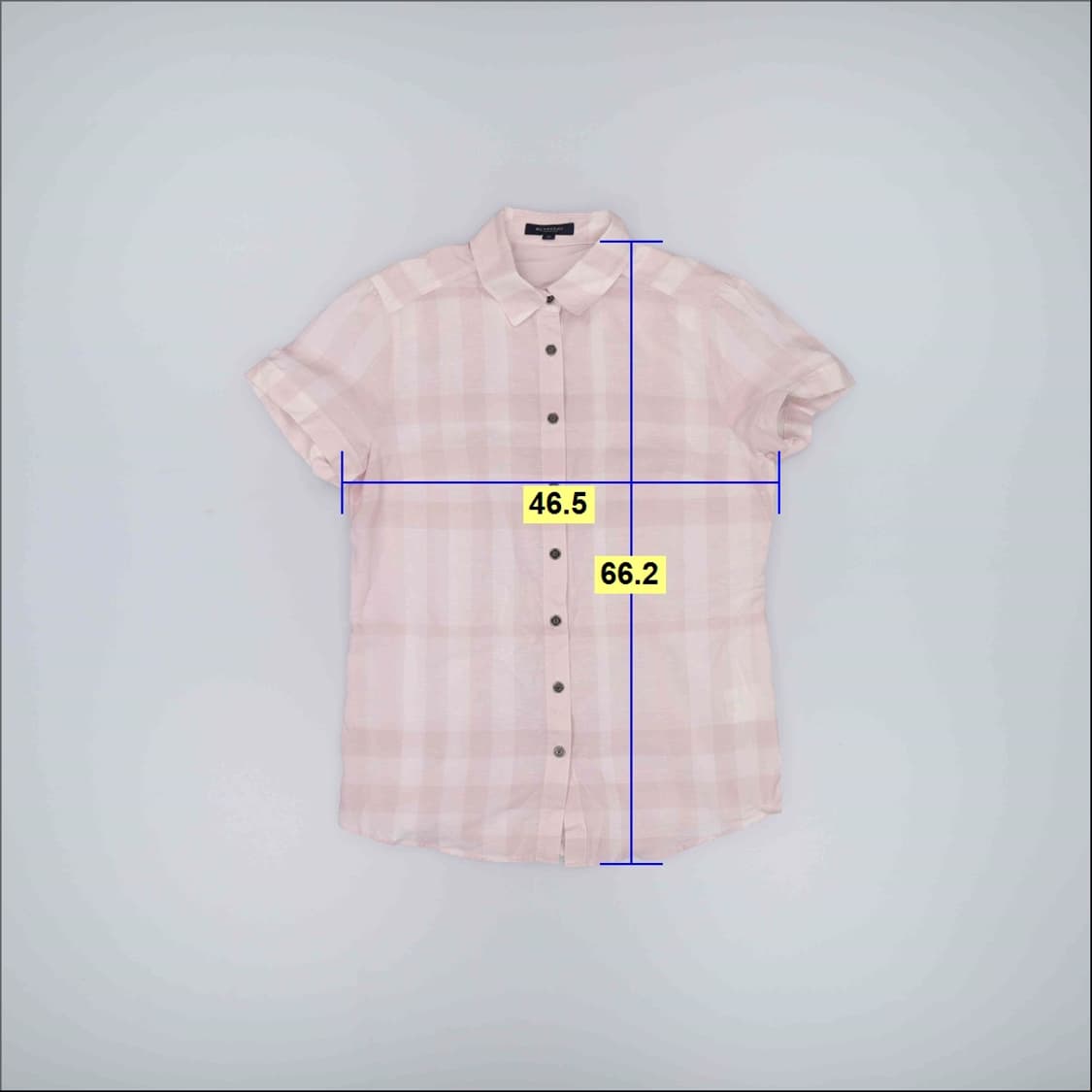 38 버버리 여성 반팔 린넨 셔츠 0323H1 상품이미지6