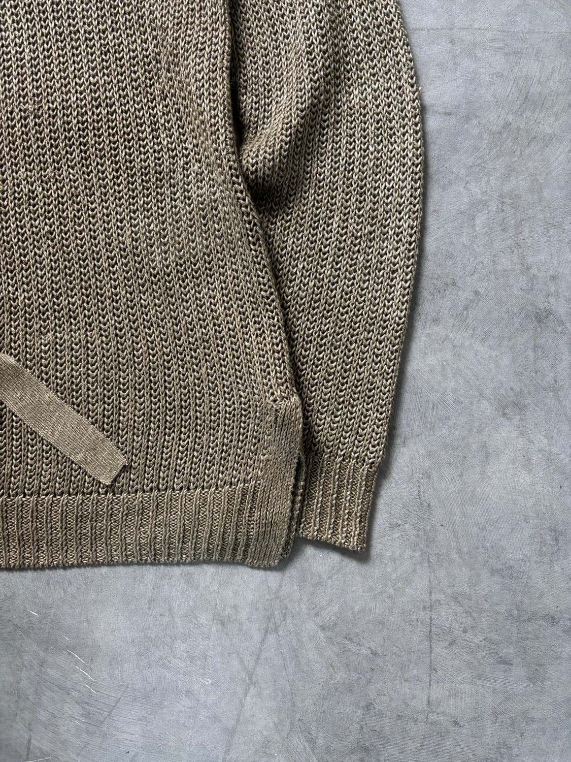 Polo 폴로 랄프로렌 카키 컬러 아일렛 린넨 니트 상품이미지8