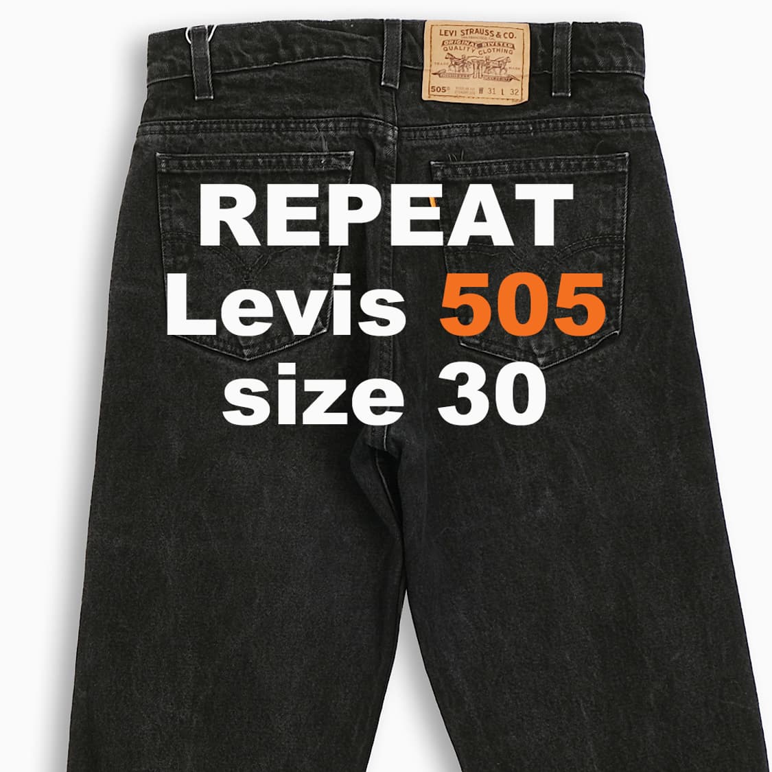 리바이스 505 오렌지탭 흑청 90s 30 인치 OR5053137 상품이미지1