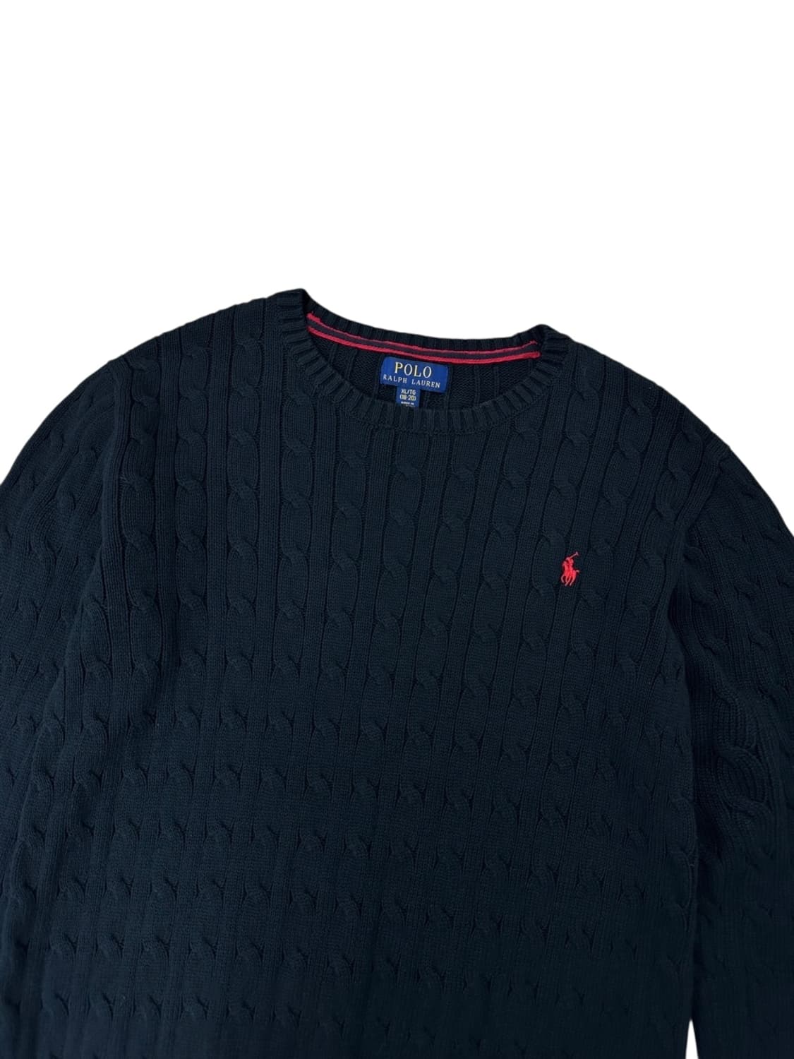 폴로 케이블니트 블랙 (XL)  상품이미지2