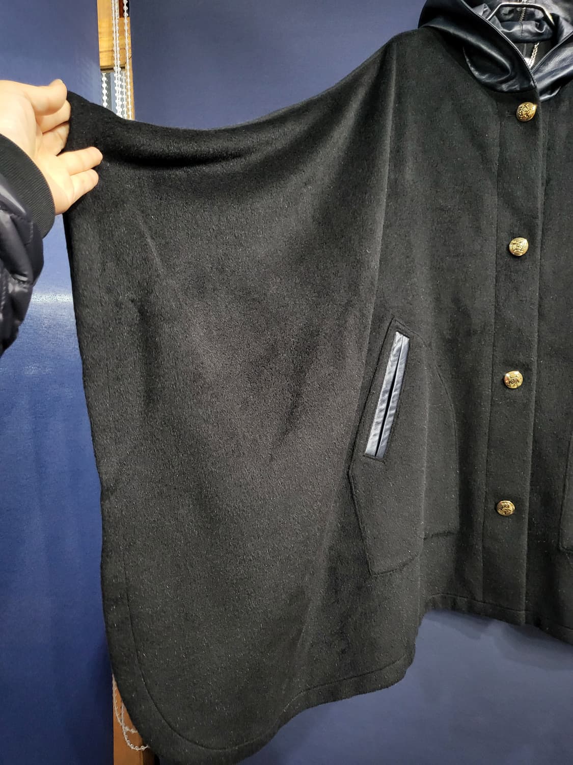 양가죽 캐시미어 케이프(남녀공용) 상품이미지4