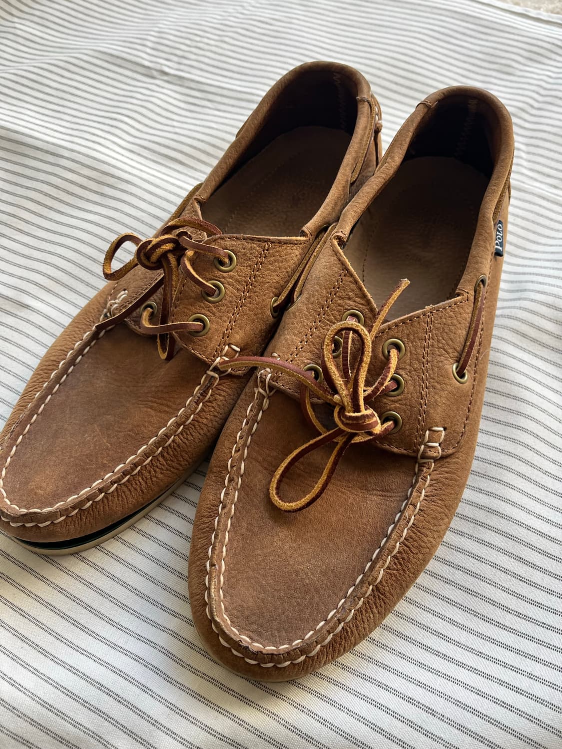 폴로 랄프 로렌 레더 보트슈즈 (265-270) 상품이미지3