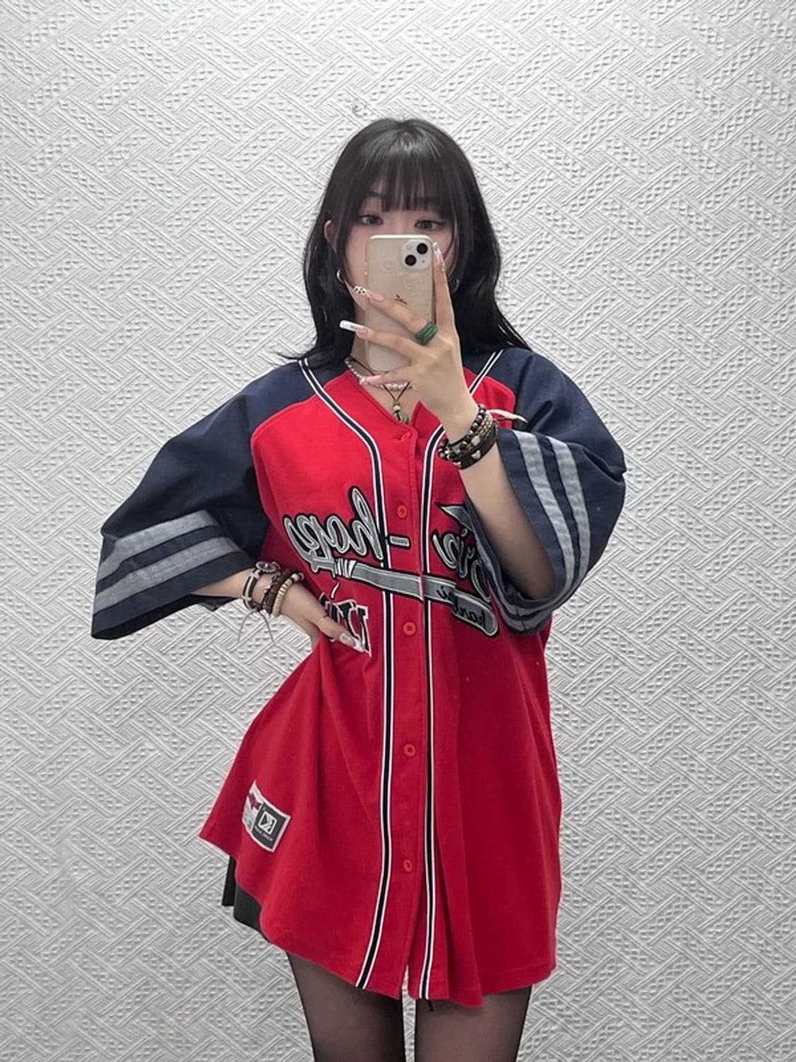 칼 카니 올드스쿨 레트로 패치워크 야구 반팔티 XL C11390 상품이미지2