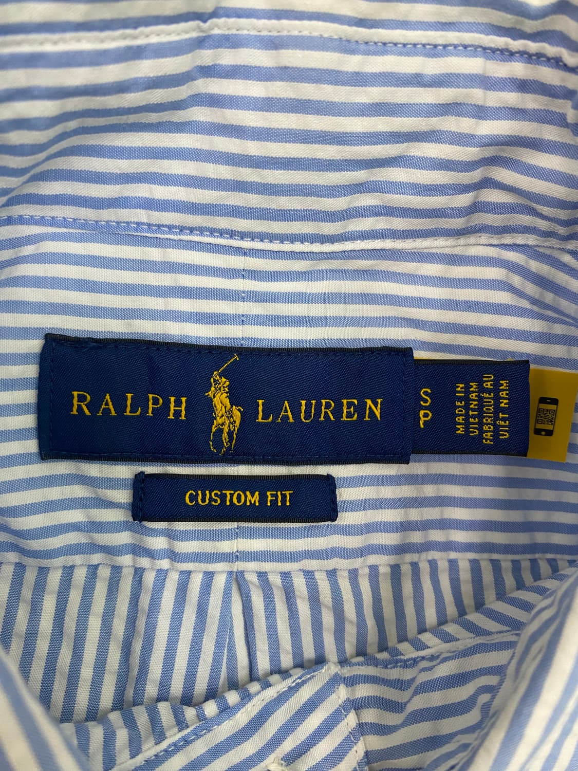 폴로 랄프로렌 시어서커 스트라이프 반팔 셔츠 S 상품이미지3
