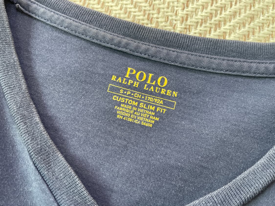 폴로 랄프로렌 네이비 코튼 반팔티셔츠  상품이미지4