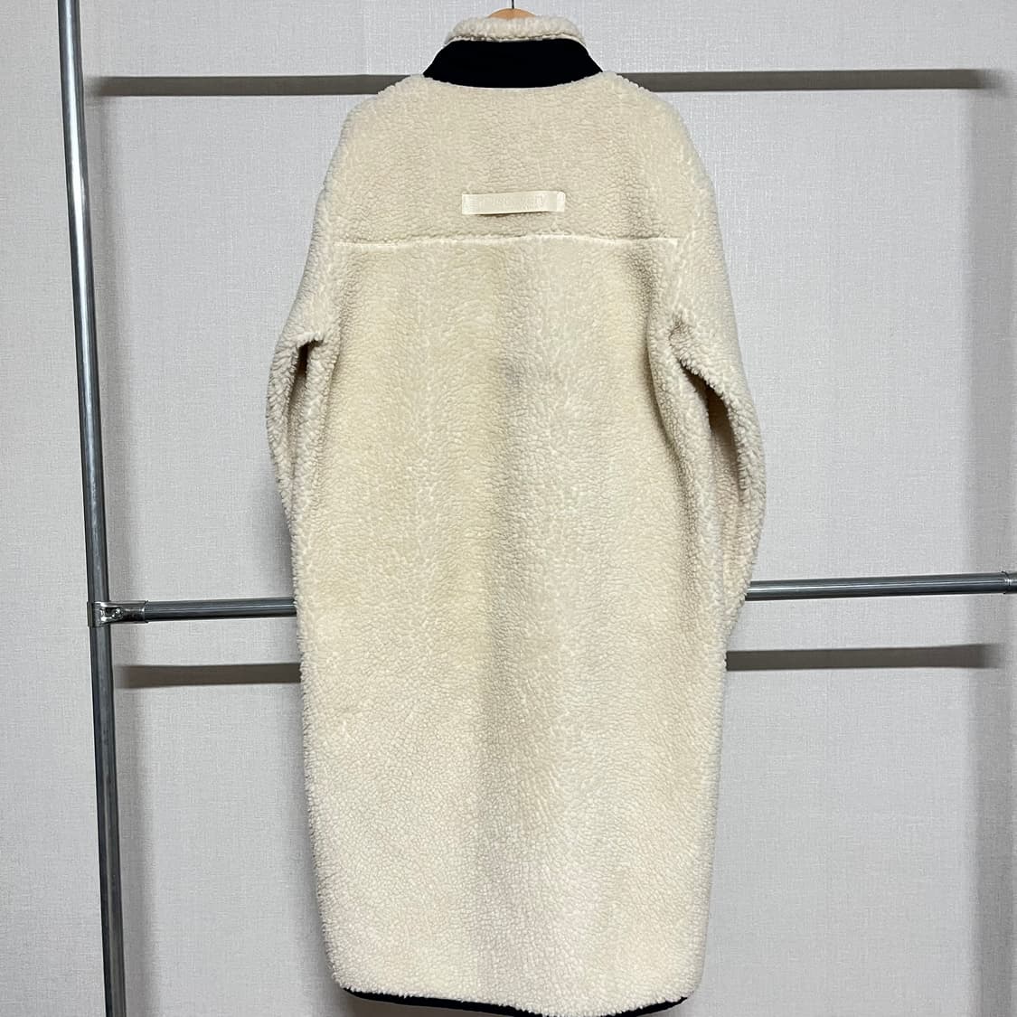 디스커버리 아이보리 뽀글이 롱 후리스 100 상품이미지2