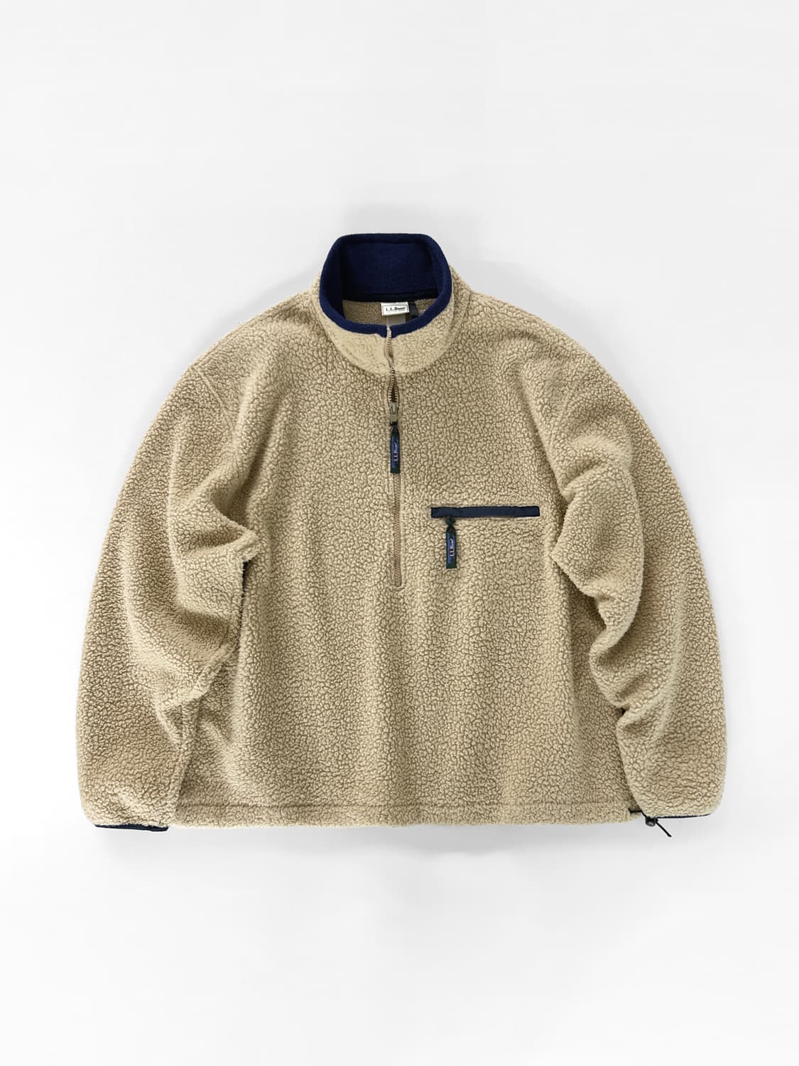 90s 빈티지 엘엘빈 플리스 하프 집 풀오버 상품이미지1