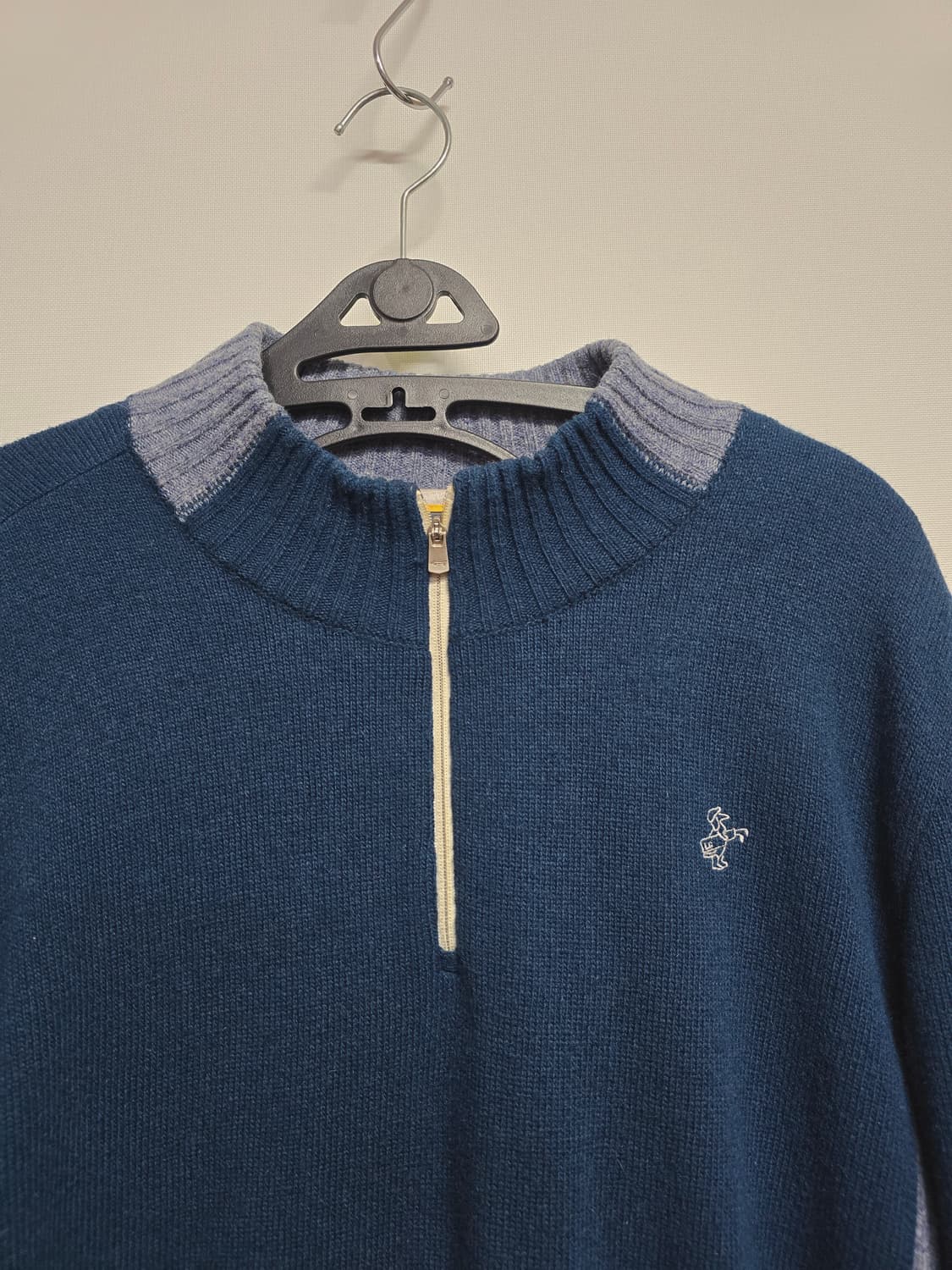 루이까스텔 네이비 하프넥 니트 방풍집업 100 상품이미지2