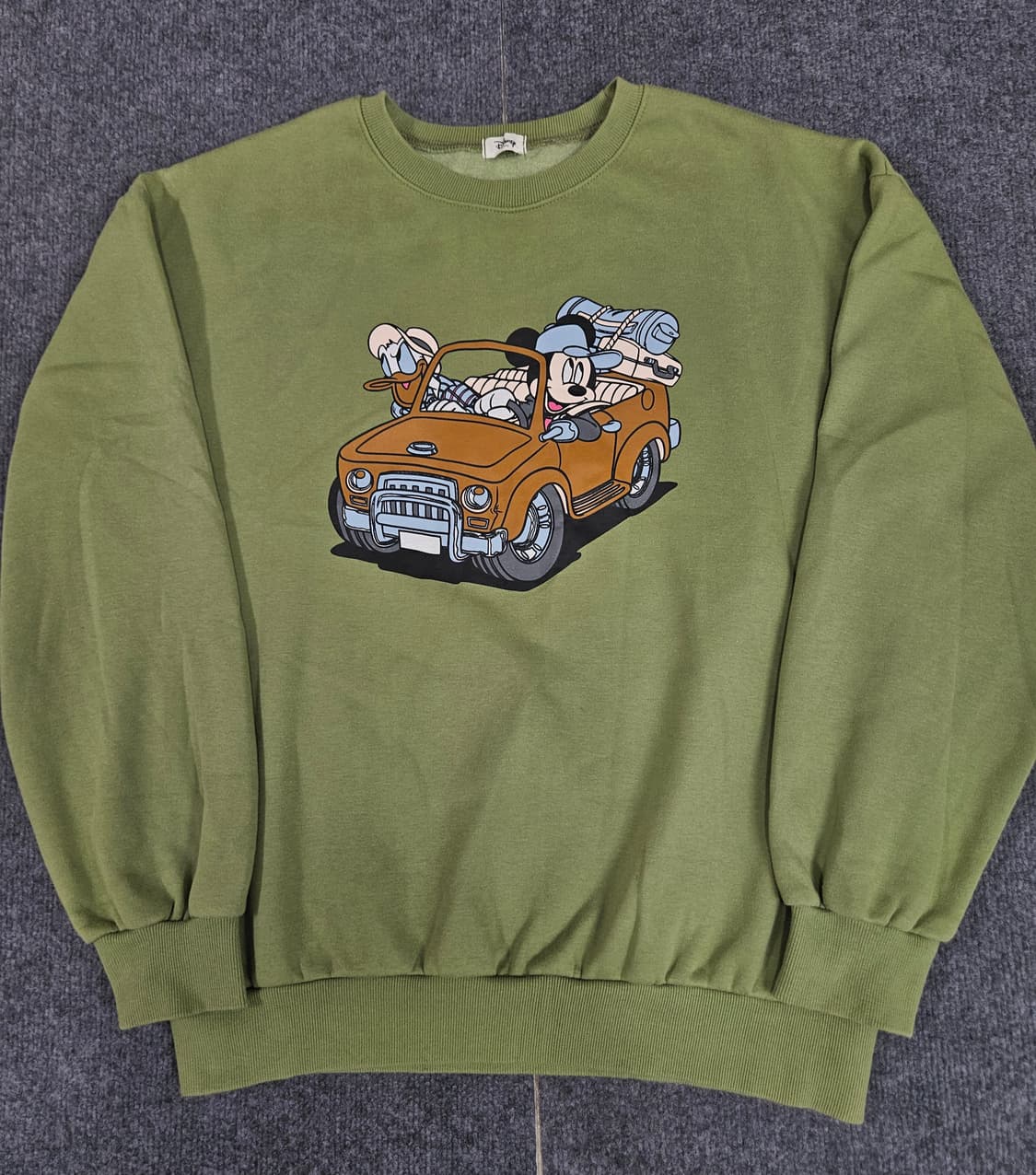 디즈니 페인팅 올리브 맨투맨 급처 상품이미지2