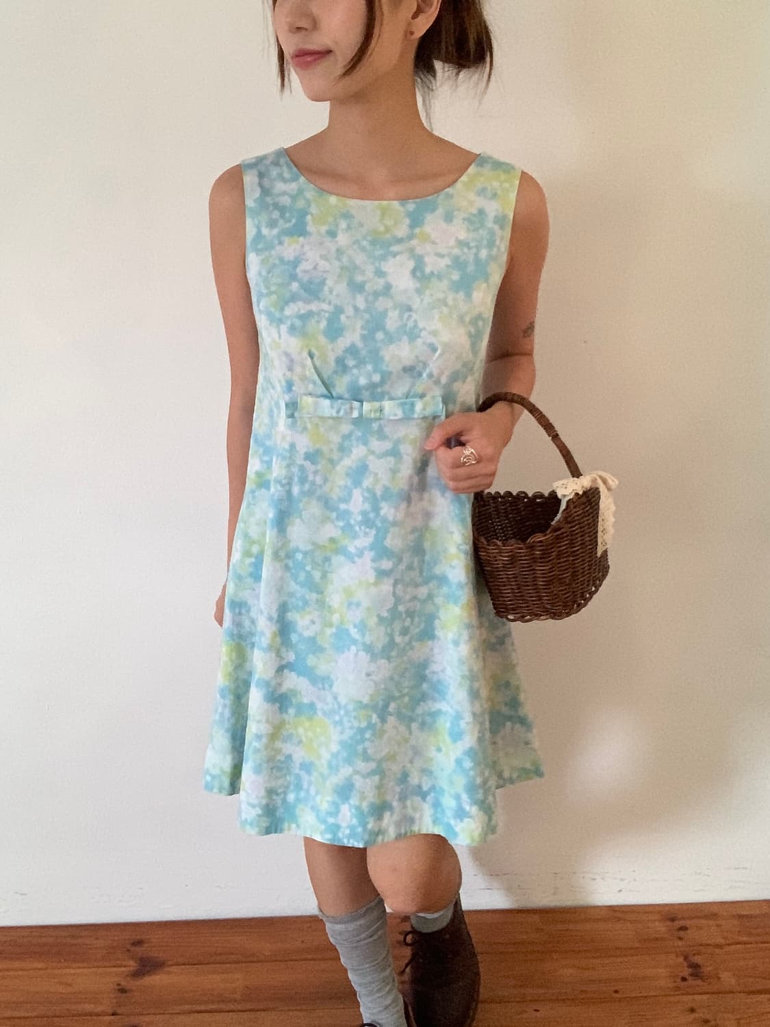 Candy Ribbon Mini Dress 상품이미지3
