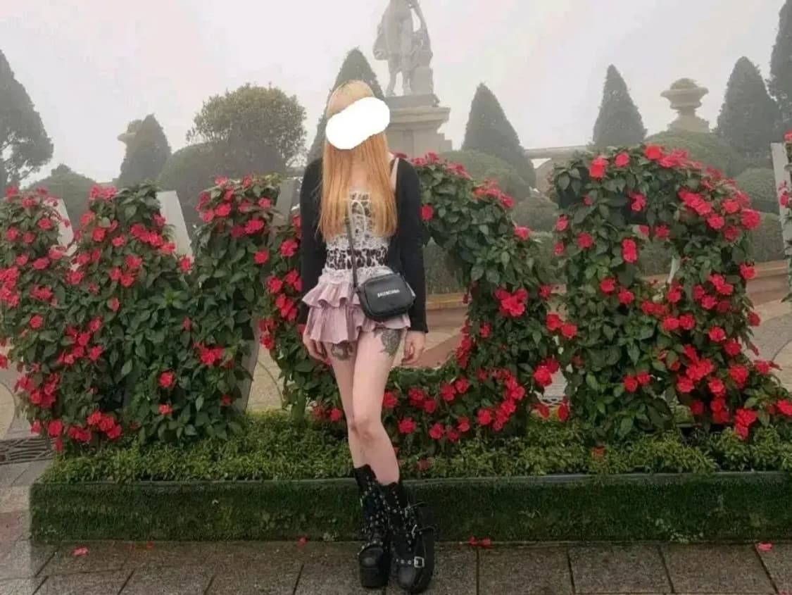 일본 레오파드 오네갸루 코디세트 (본인착샷) 상품이미지1