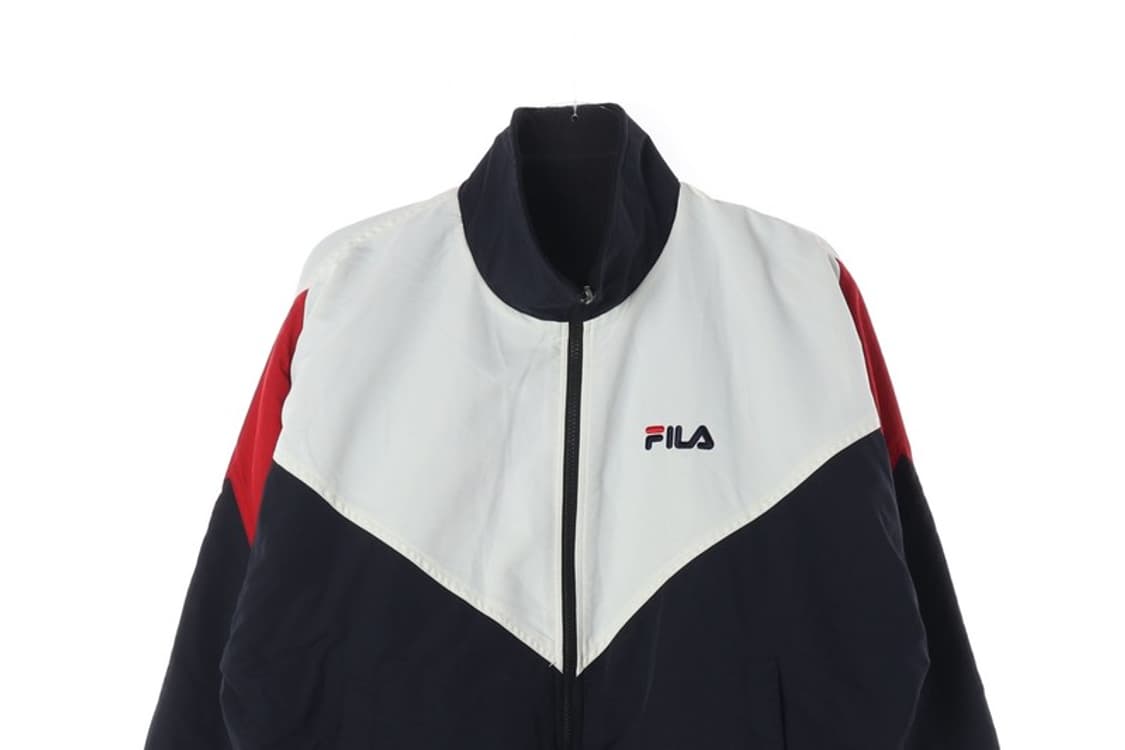 FILA 올드스쿨 배색 웜업 자켓 L  상품이미지5