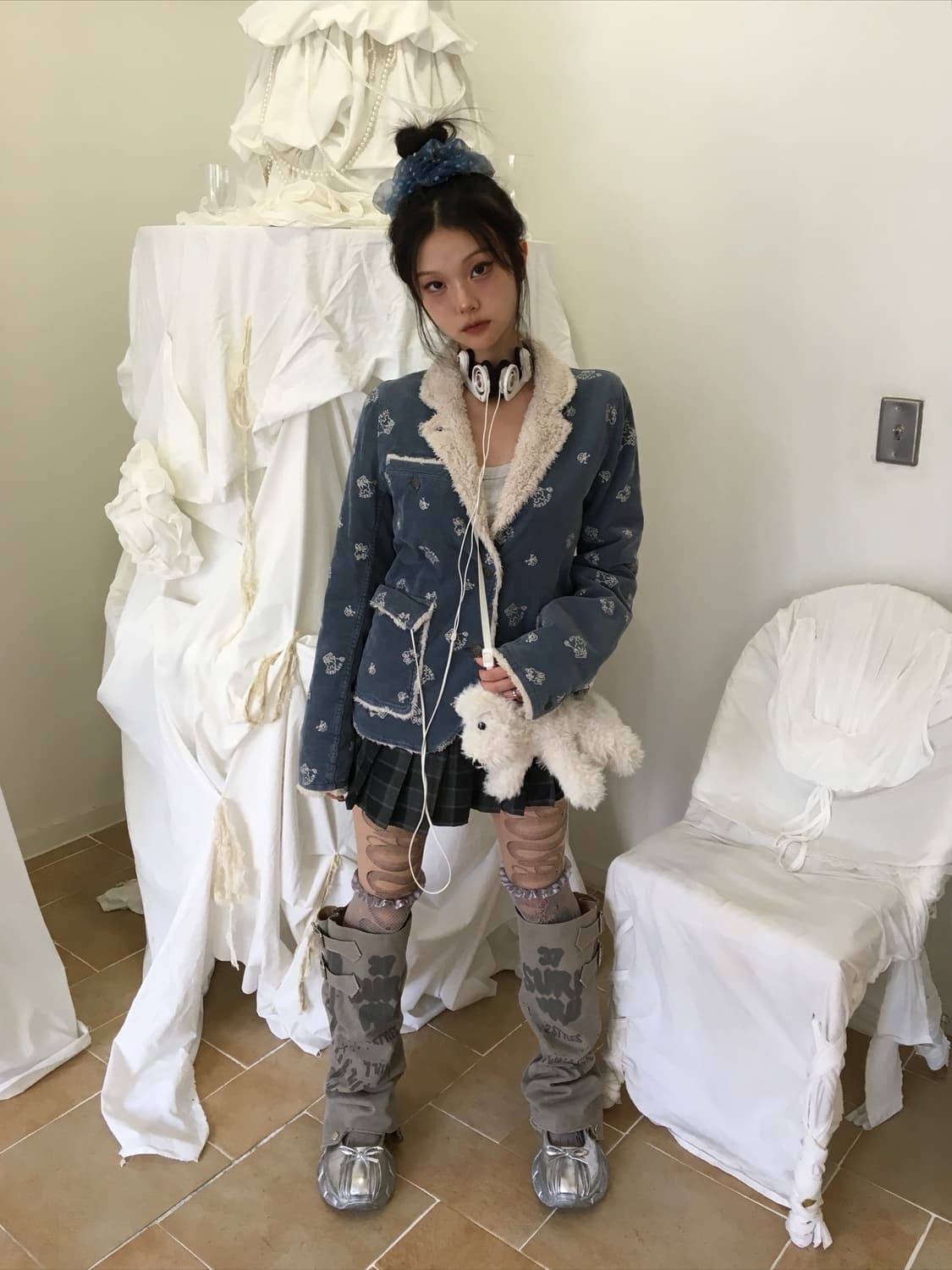 히스테릭글래머 아카이브 버니 코듀로이 자켓 상품이미지2