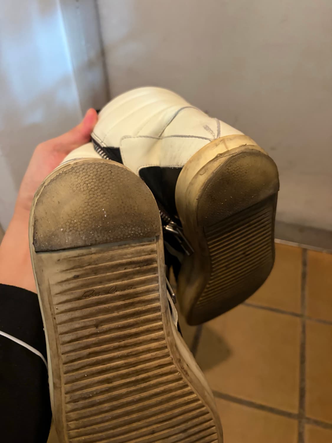 릭오웬스 지오바스켓 15시즌 검흰 40 상품이미지4