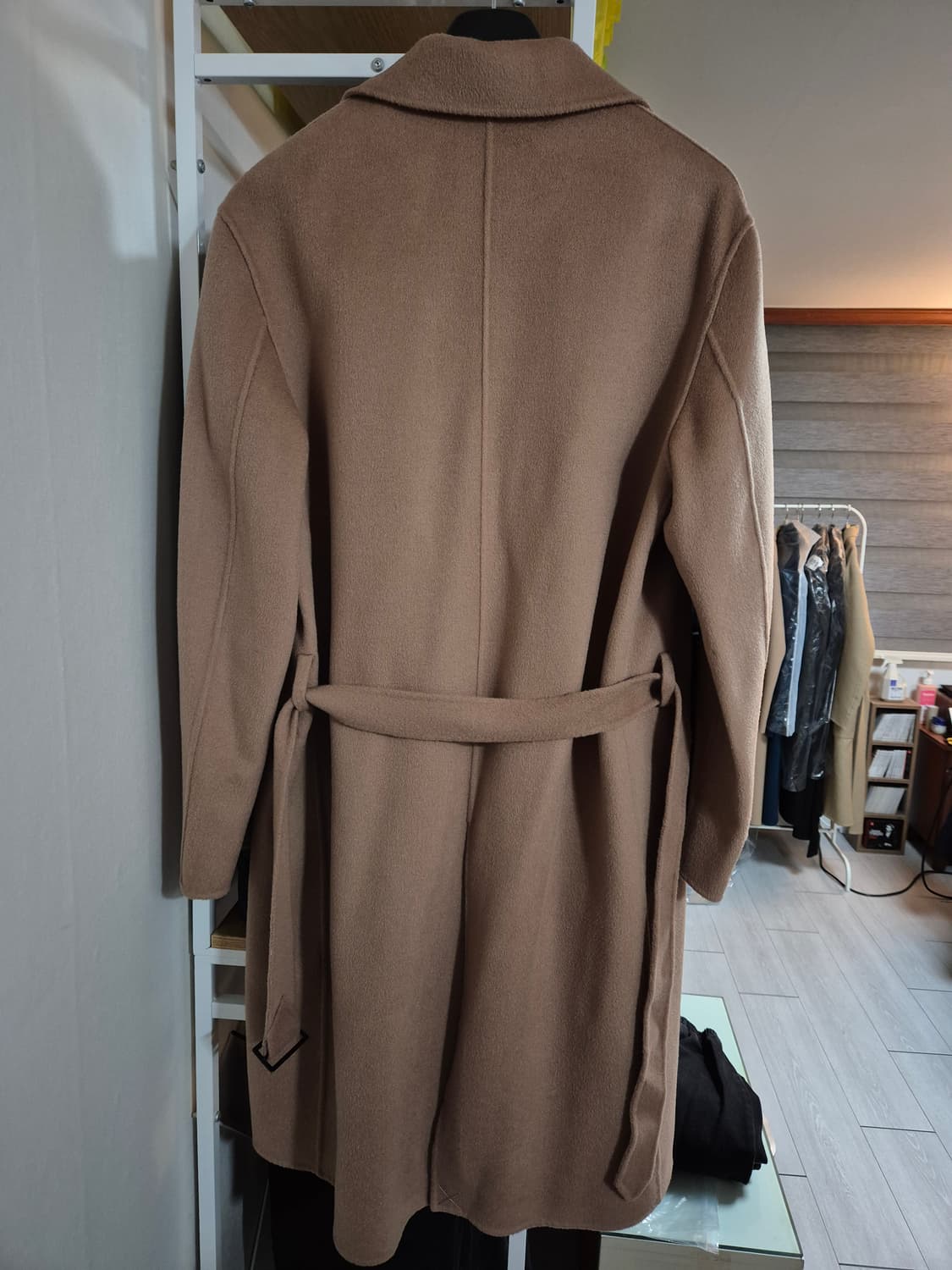 산드로옴므 캐시미어 더블코트 XL 베이지 상품이미지2
