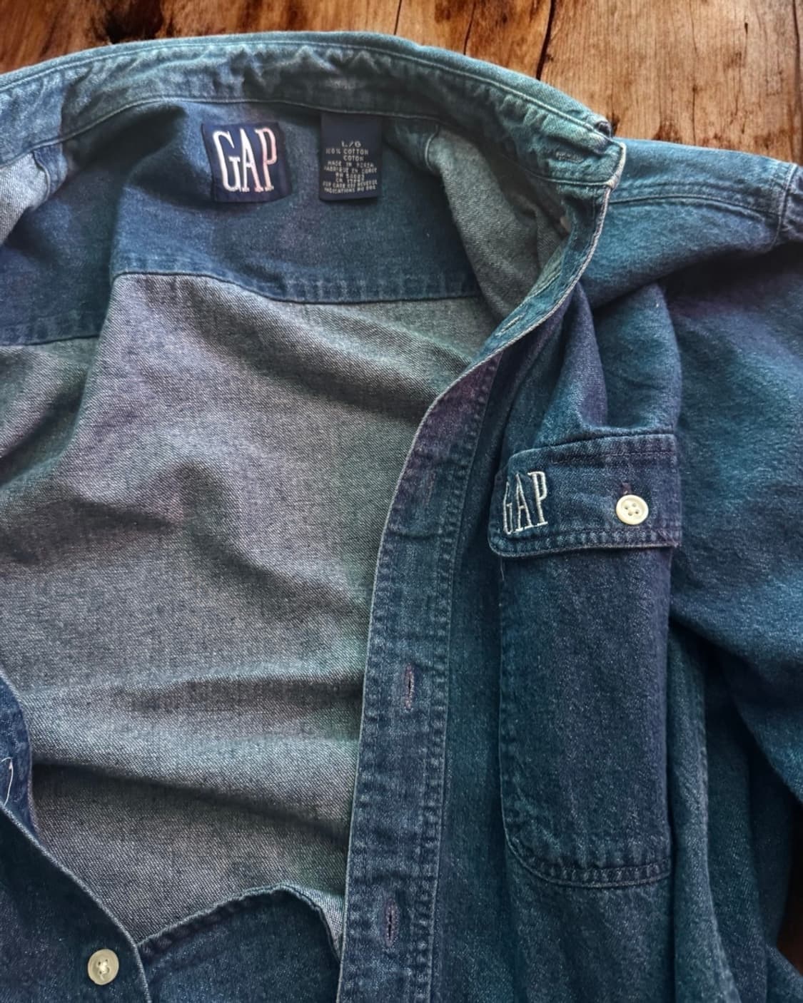 90s 갭 데님 셔츠 상품이미지4