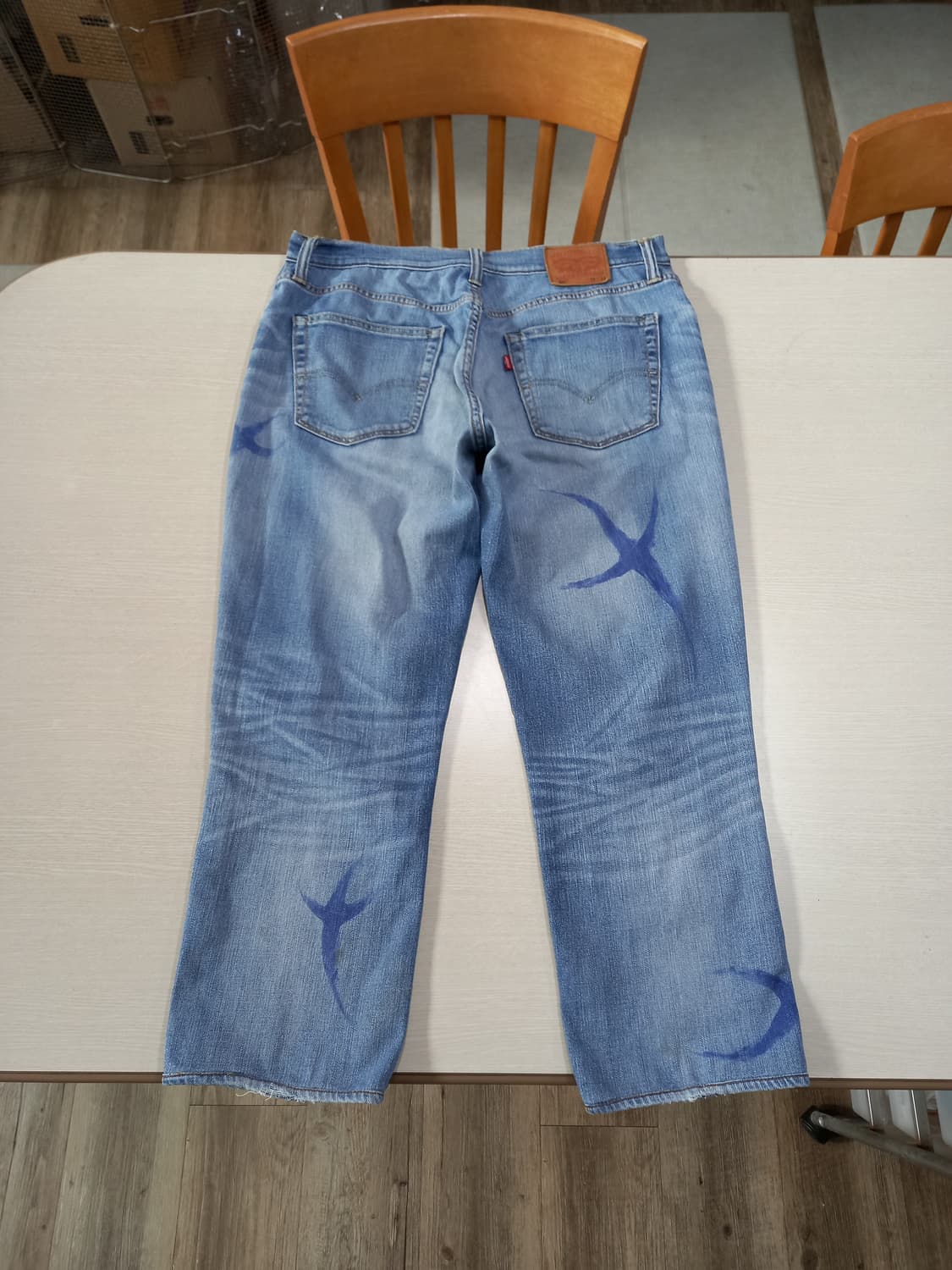 36 리바이스511 워싱 스판 슬림일자진 커스텀 36-433 상품이미지2