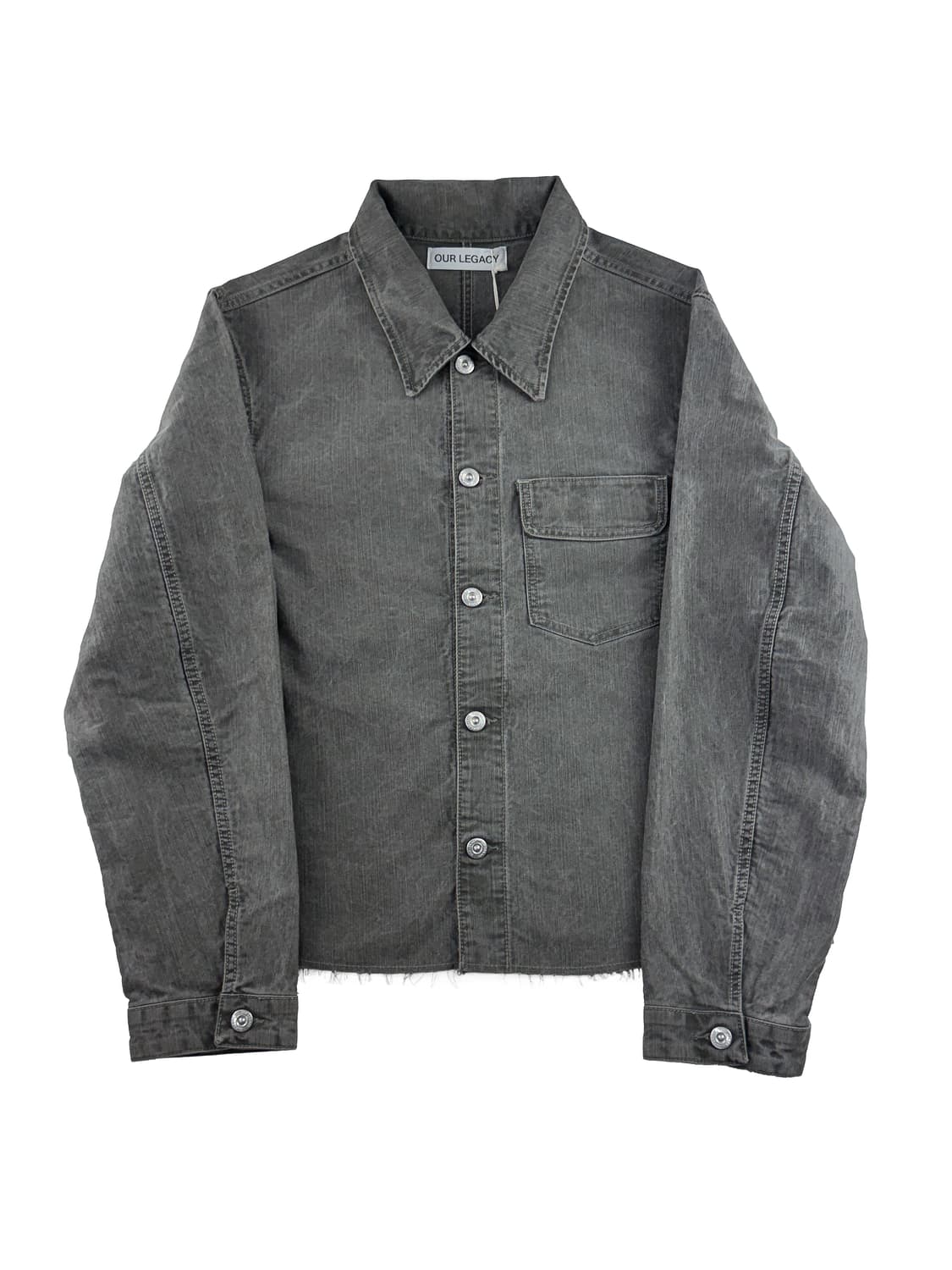 아워레가시 컷 리버스 자켓 올리브 피그먼트 코티드 위브 상품이미지1