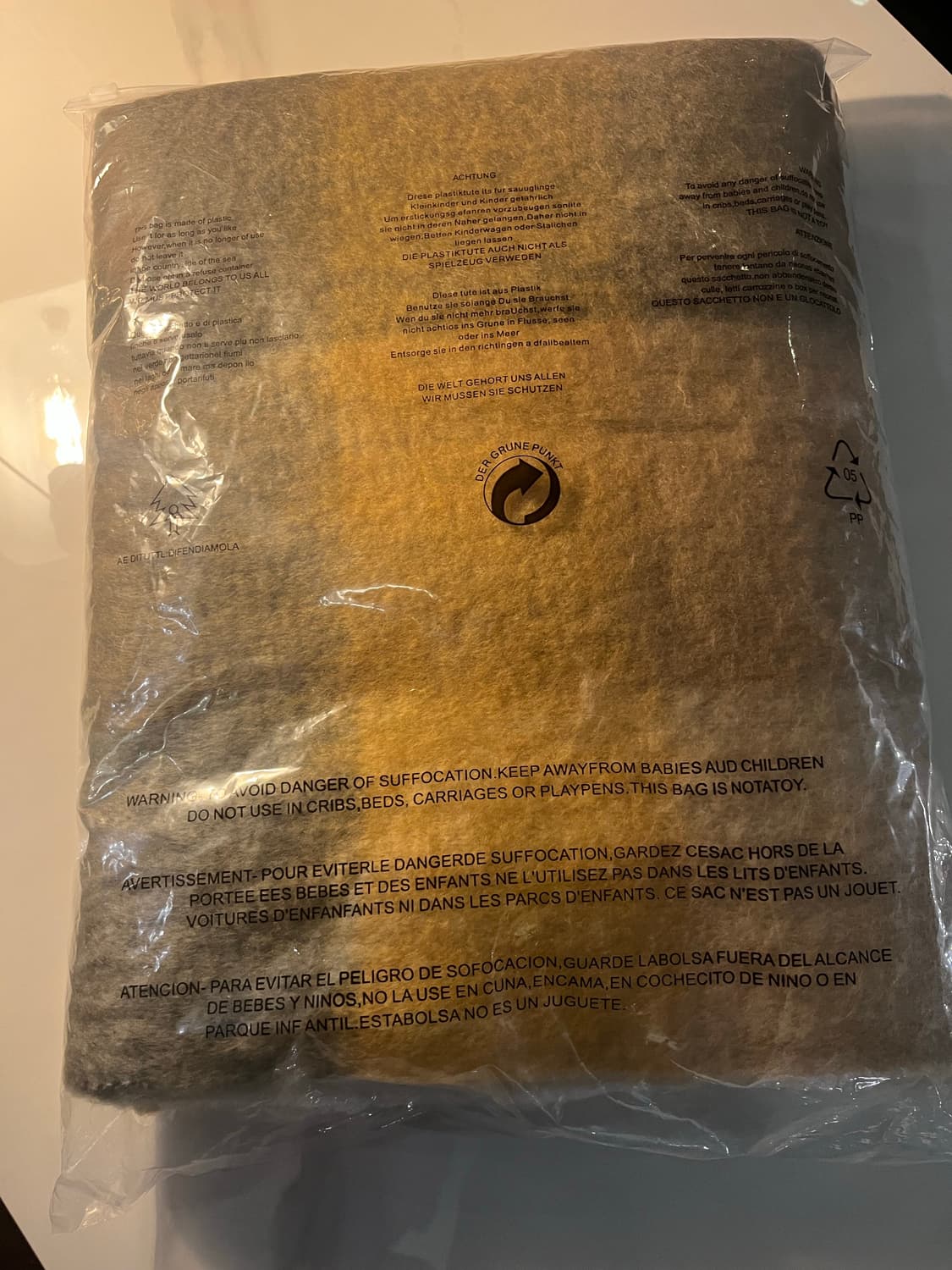 아크네 스튜디오 머플러 브라운/그레이 상품이미지2