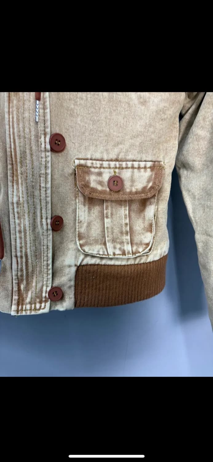 빈티지 y2k 버튼 퍼 후드자켓 (털 부착 가능) H1417 상품이미지4