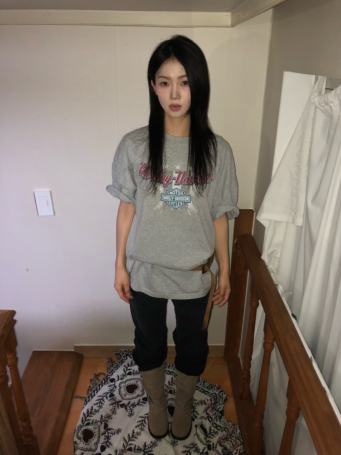 Harley-Davidson / Oversized grey T-shirt 상품이미지2