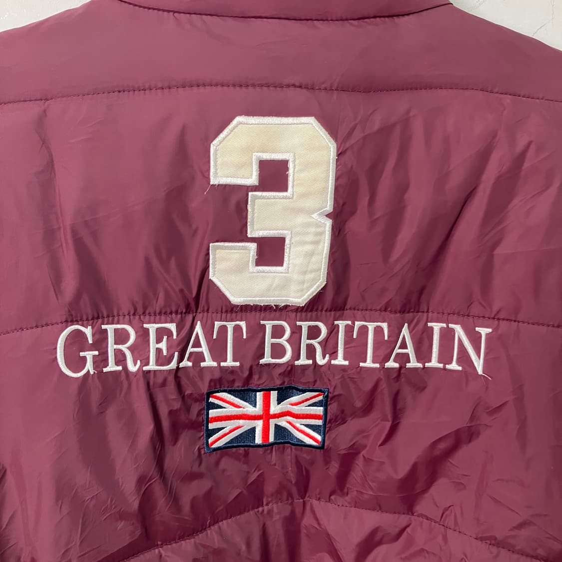 폴로 랄프로렌 버건디 UK 패딩 점퍼 M 상품이미지6